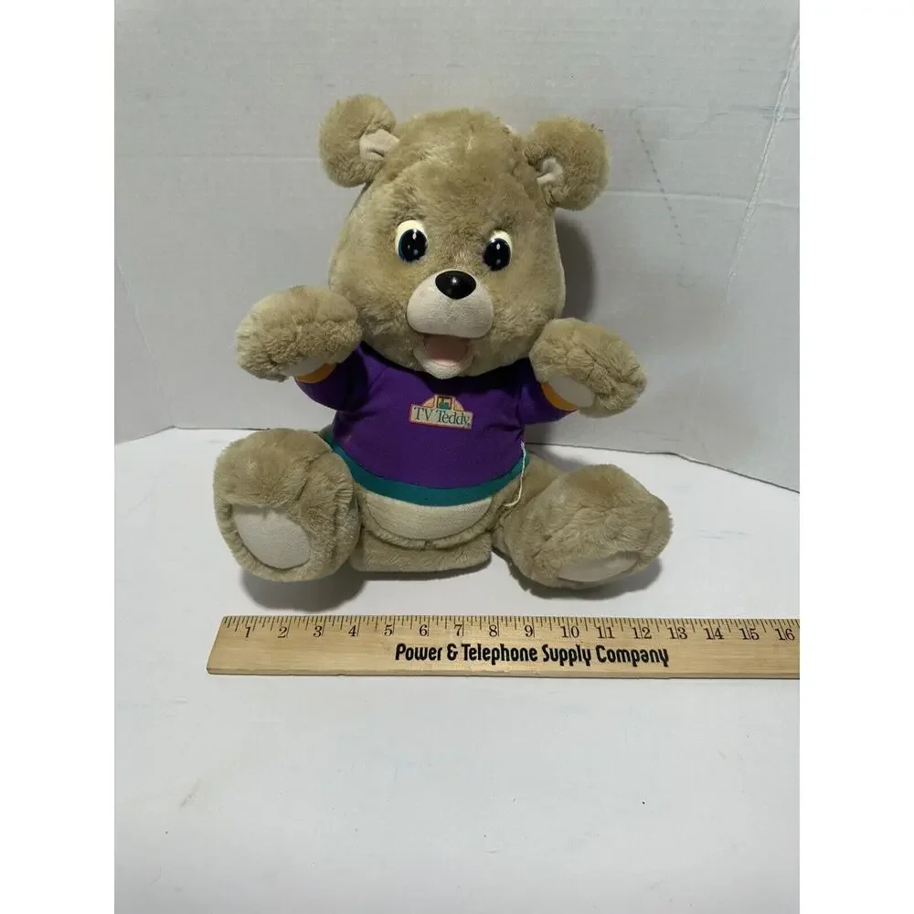VINTAGE 1993 T.V. TV TEDDY INTERACTIVE PLUSH BEAR ONLY RUXPIN toy shoot the moon